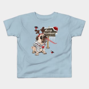 Christmas Pugs! Kids T-Shirt